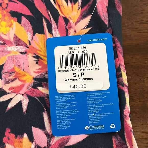 NWT Columbia Hike Performance Tank Size Small - Picture 9 of 10